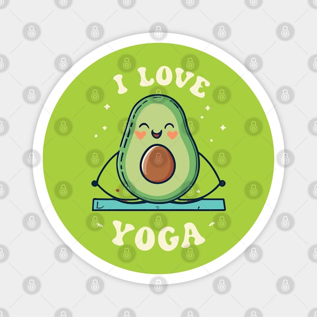 Fitness lover Avacado Magnet by Spaceboyishere